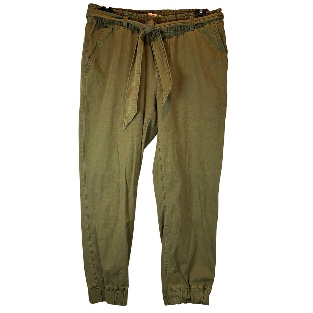 Levi's Tapered Jet Set Pull-On Belted Pants Paper Bag Style Women's size S Y2K - Picture 2 of 11